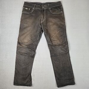 KUHL Rebel Mens 38x32 Outdoor Canvas Stretch Hiking Pants Patina Dye Black Faded
